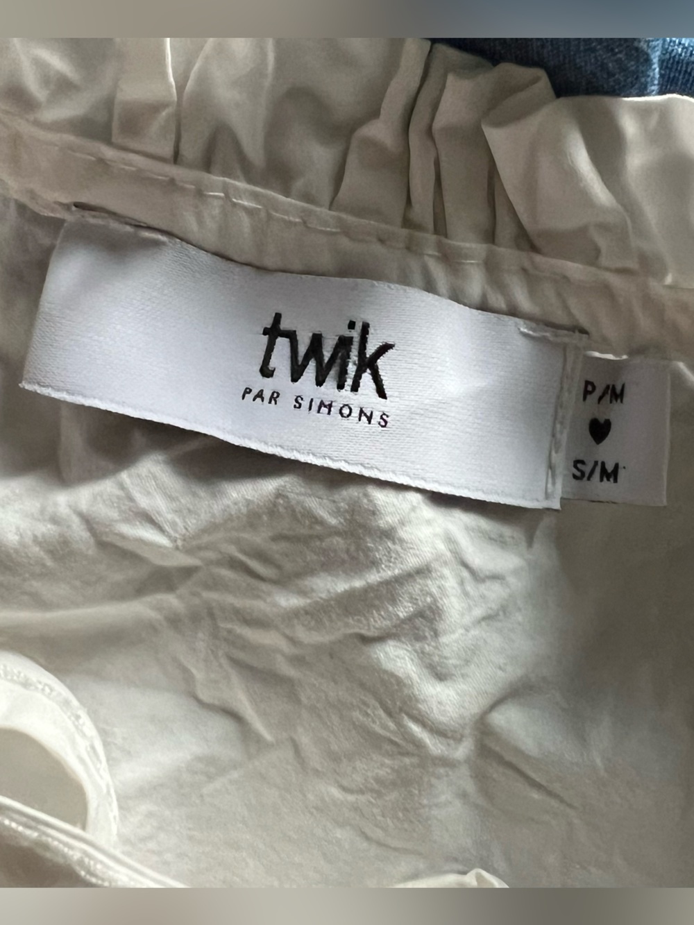 twik White Ruffled Pintuck Button-Front Blouse - Picture 6 of 7